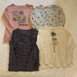 Lot 4 Crewcuts Girls Collectible Tee Shirts Size 10